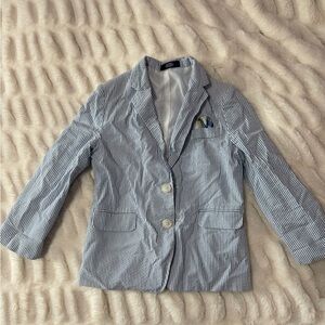 Striped Blue Blazer for Boys